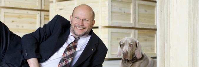 Jörg Rollwagen und sein Hund Phoenix